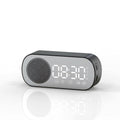 LED Alarm Clock with Bluetooth Speaker and FM Radio — Black