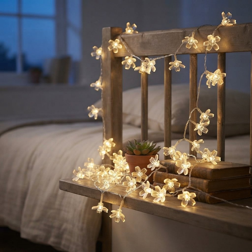 LED Star & Moon Fairy Lights, Warm White Indoor — Style 1