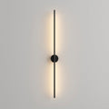 Linear LED Wall Light, Black or Gold, 4 Sizes — Black