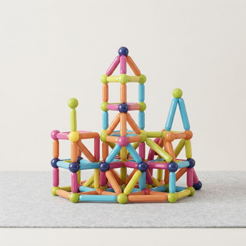 Magnetic Construction Set with Rods and Balls, 38–88 pcs — 38pcs