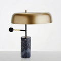 Marble Base Table Lamp, Black & Gold, E27 — Black+Gold