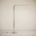 Minimalist LED Linear Floor Lamp with Adjustable Arm — White Light