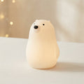 Polar Bear Silicone LED Night Light with Touch Control — White Rabbit Knot