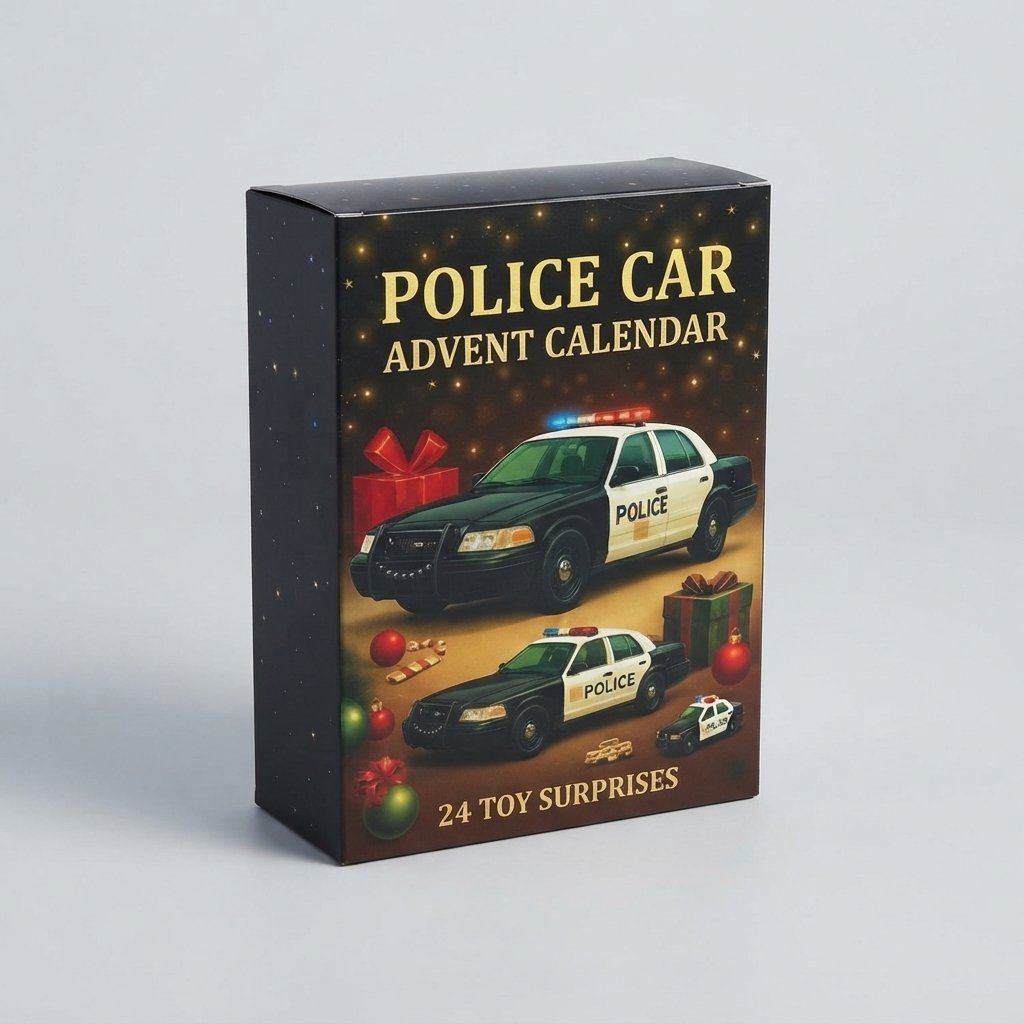 Police Car Advent Calendar with 24 Mini Vehicle Surprises — BUY 1 Advent Calendar