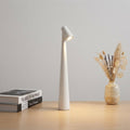 Rechargeable Touch-Dimming LED Table Lamp, Slim Design — White