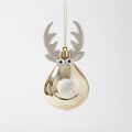 Reindeer Christmas Tree Baubles, set of 2 — Elk - Champagne