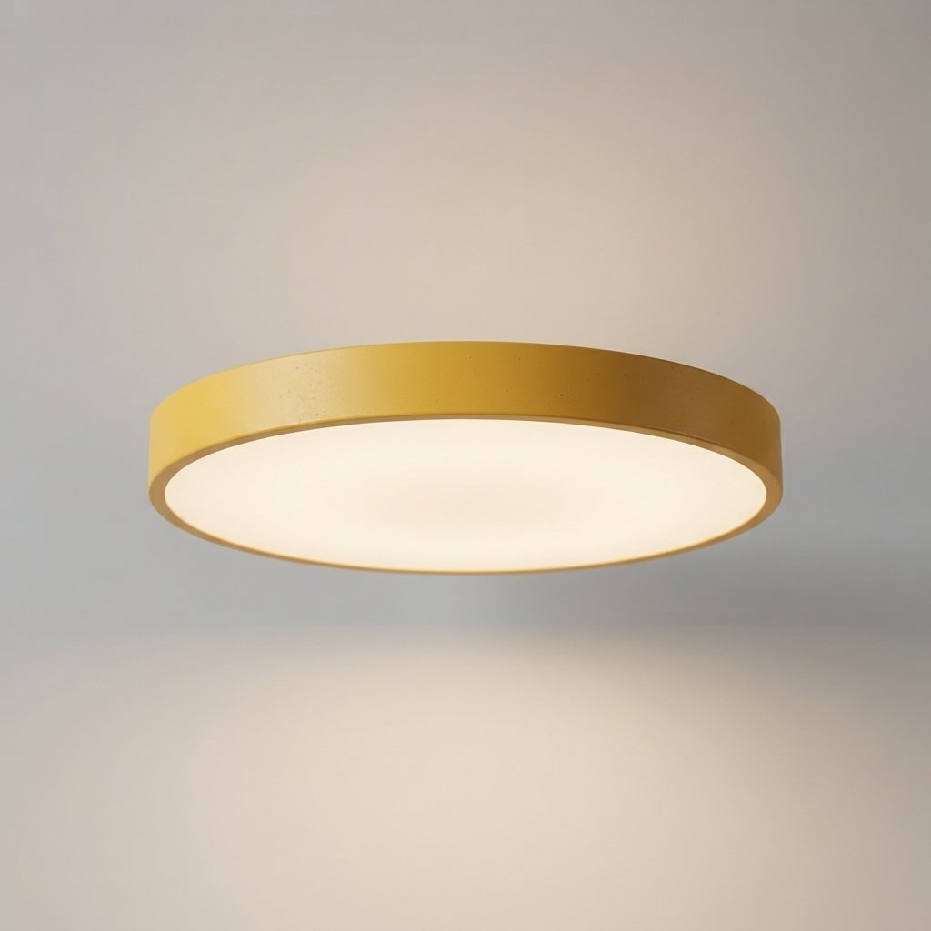 Round LED Ceiling Light for Kids' Rooms, 30 cm — Yellow