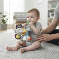 Sensory Plush Teething Rattle Toy for Babies — Elephant