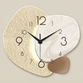 Silent Quartz Wall Clock with Stone & Marble Texture — 29.7 × 29.7 cm