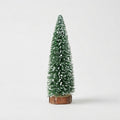 Snow-Flocked Mini Christmas Trees, Set of 5 — Green