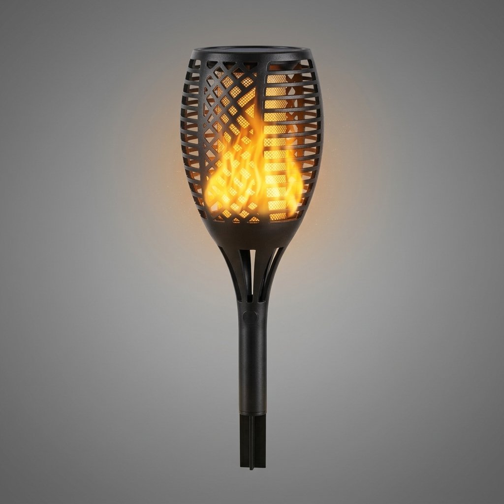 Solar Garden Torch Light with Flickering Flame Effect – Outdoor Pathway and Yard Decoration — 1 PCS