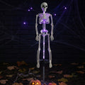 Solar skeleton garden stake light with LED illumination — Purple