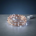 Solar String Lights – 100 LED, 17 m, Garden & Patio — White