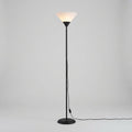 Torchiere Floor Lamp with Acrylic Shade, 5 Colours — Black