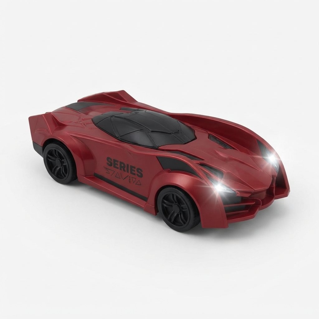 Wall-Climbing RC Car with Laser Remote Control — Red