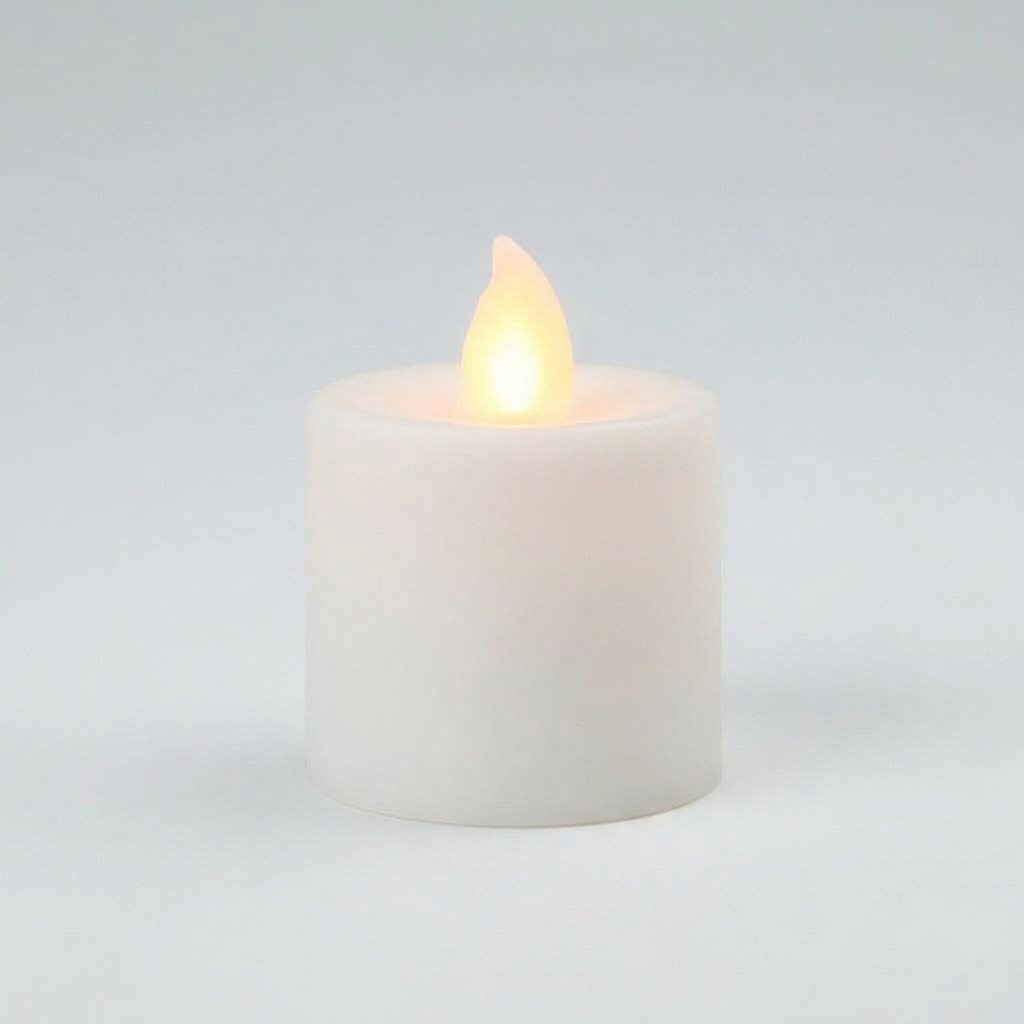 Flickering LED Flameless Candles, Battery Operated Tealights and Pillar Candles for Indoor Decoration and Parties — Amber