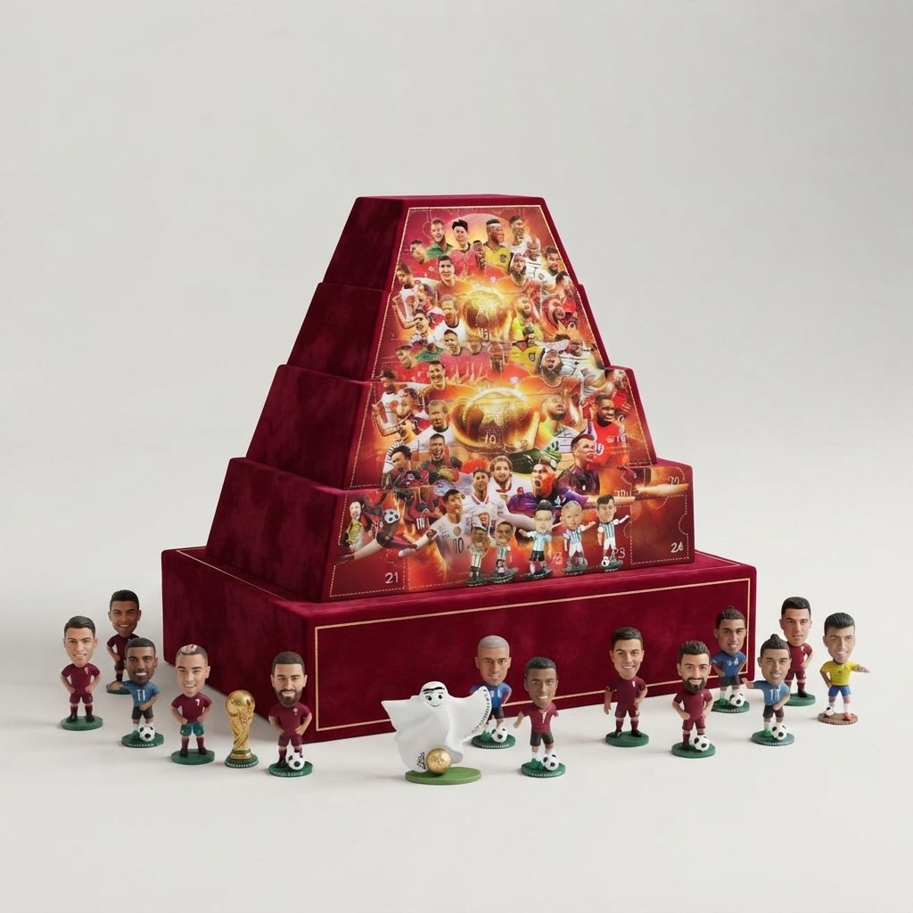Football Advent Calendar with 24 Figurine Surprises — Style B