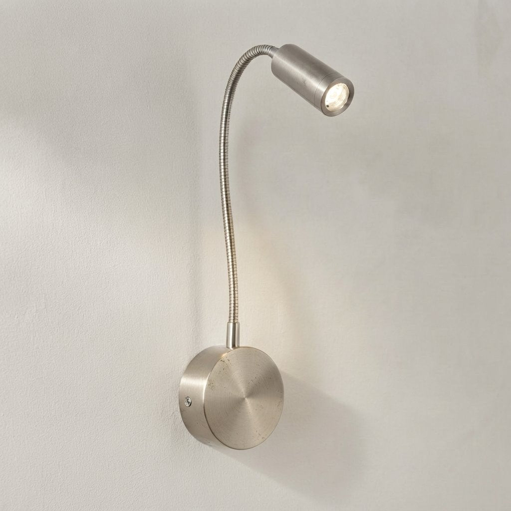 Gooseneck LED Wall Reading Light, Flexible Arm, 3W — 4000K