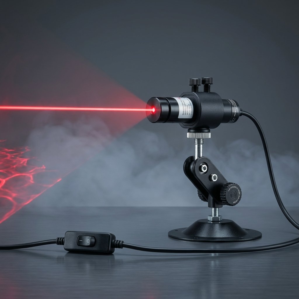 Halloween Swamp Laser Line Light with Adjustable Mount and Inline Switch — Red Light
