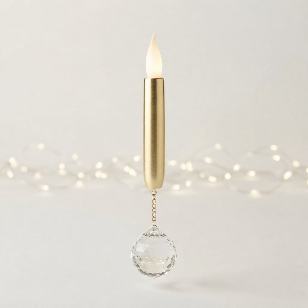 LED Christmas Tree Candles with Remote Control — Gold
