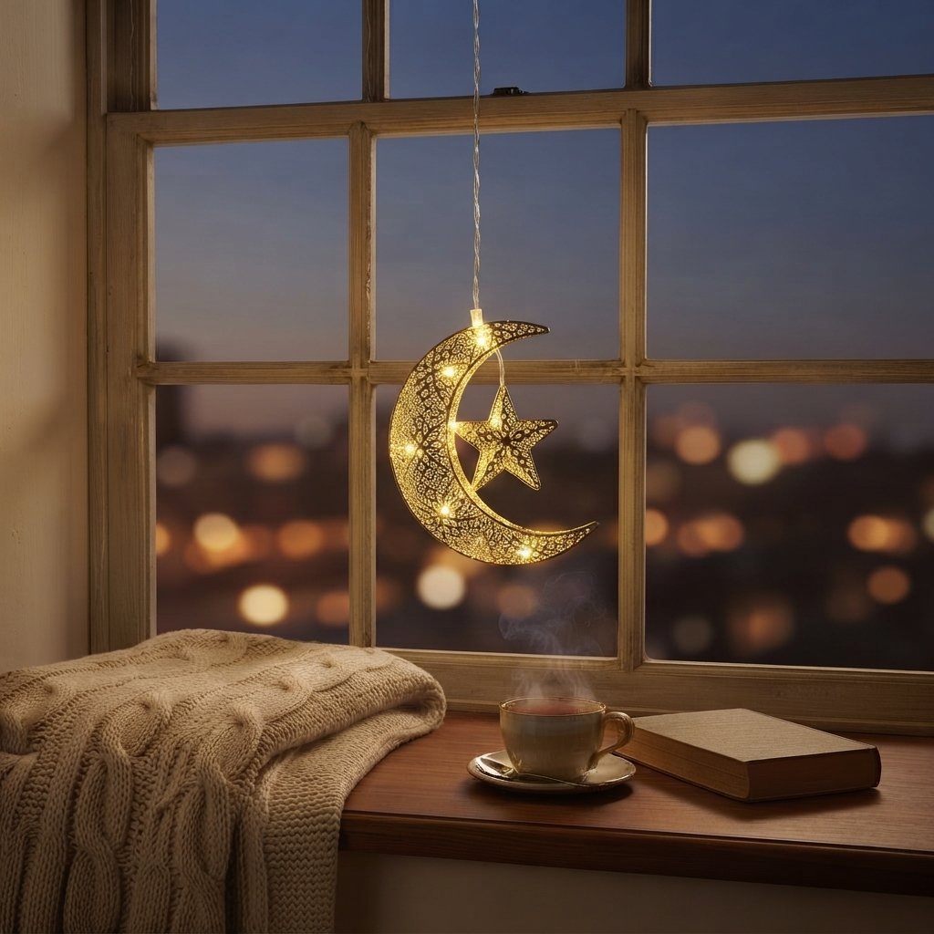 LED Star Curtain Lights, Warm White, Indoor & Outdoor — Type B