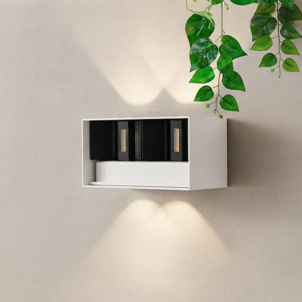 Outdoor LED Wall Light with PIR Motion Sensor, 12W/24W — 12w-white body