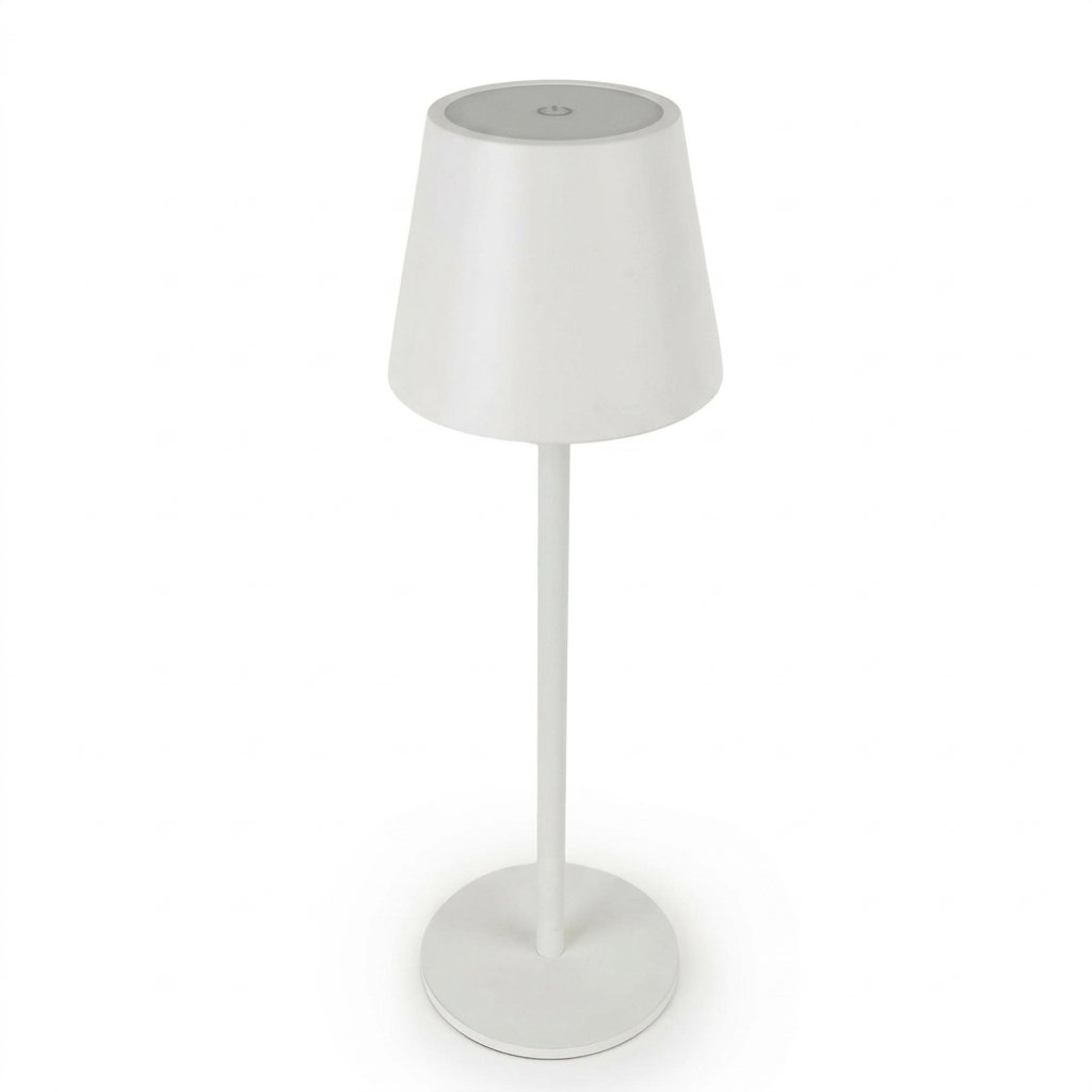 Rechargeable LED Touch Table Lamp, Dimmable, 36 cm — White