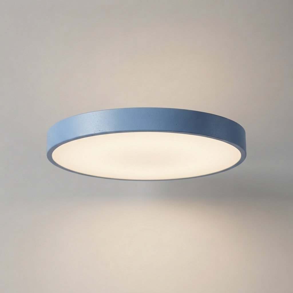 Round LED Ceiling Light for Kids' Rooms, 30 cm — Blue