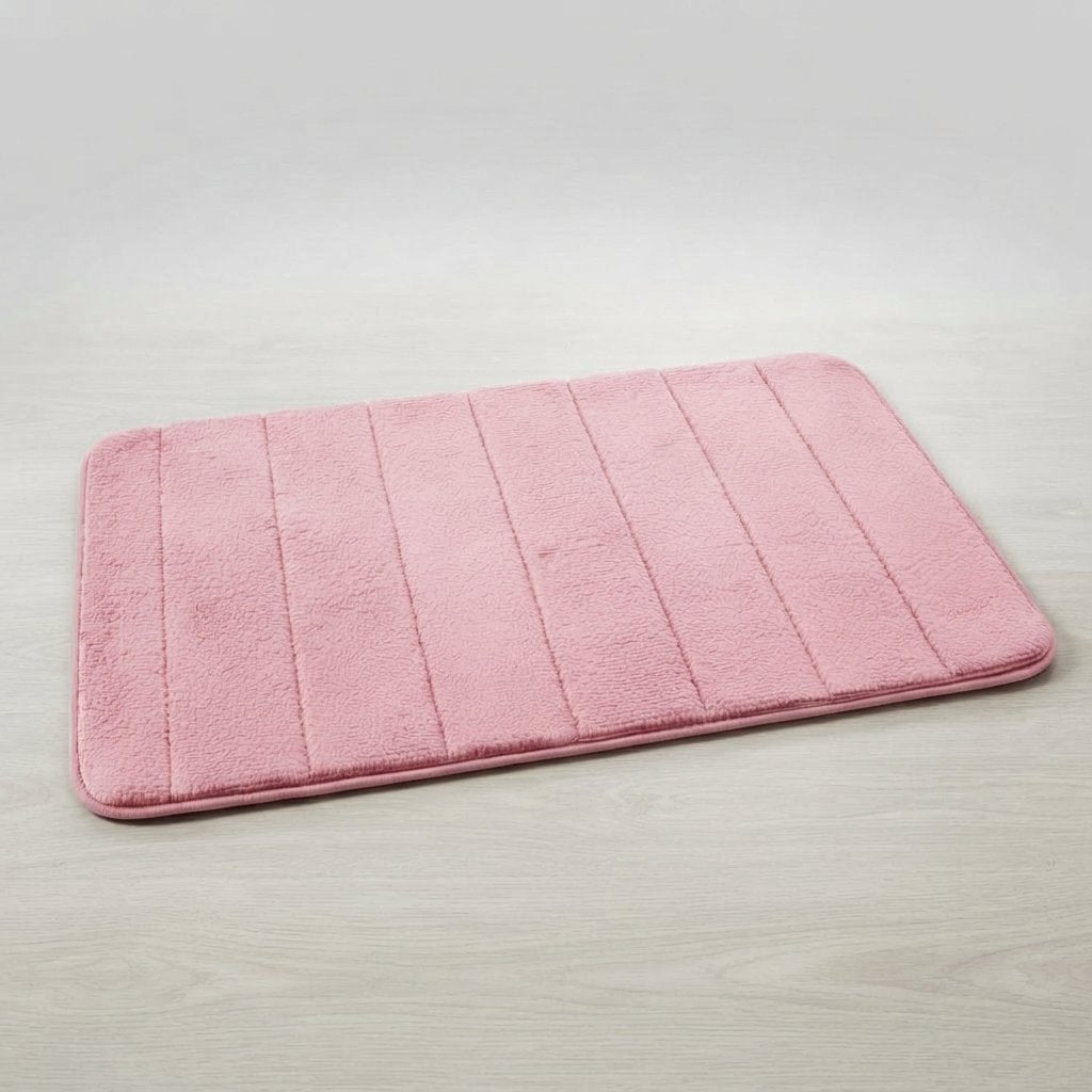 Soft Microfibre Bath Mat – Anti-Slip & Quick-Dry — Pink