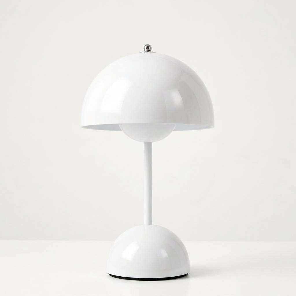 Wireless Dimmable Table Lamp with Touch Control — White