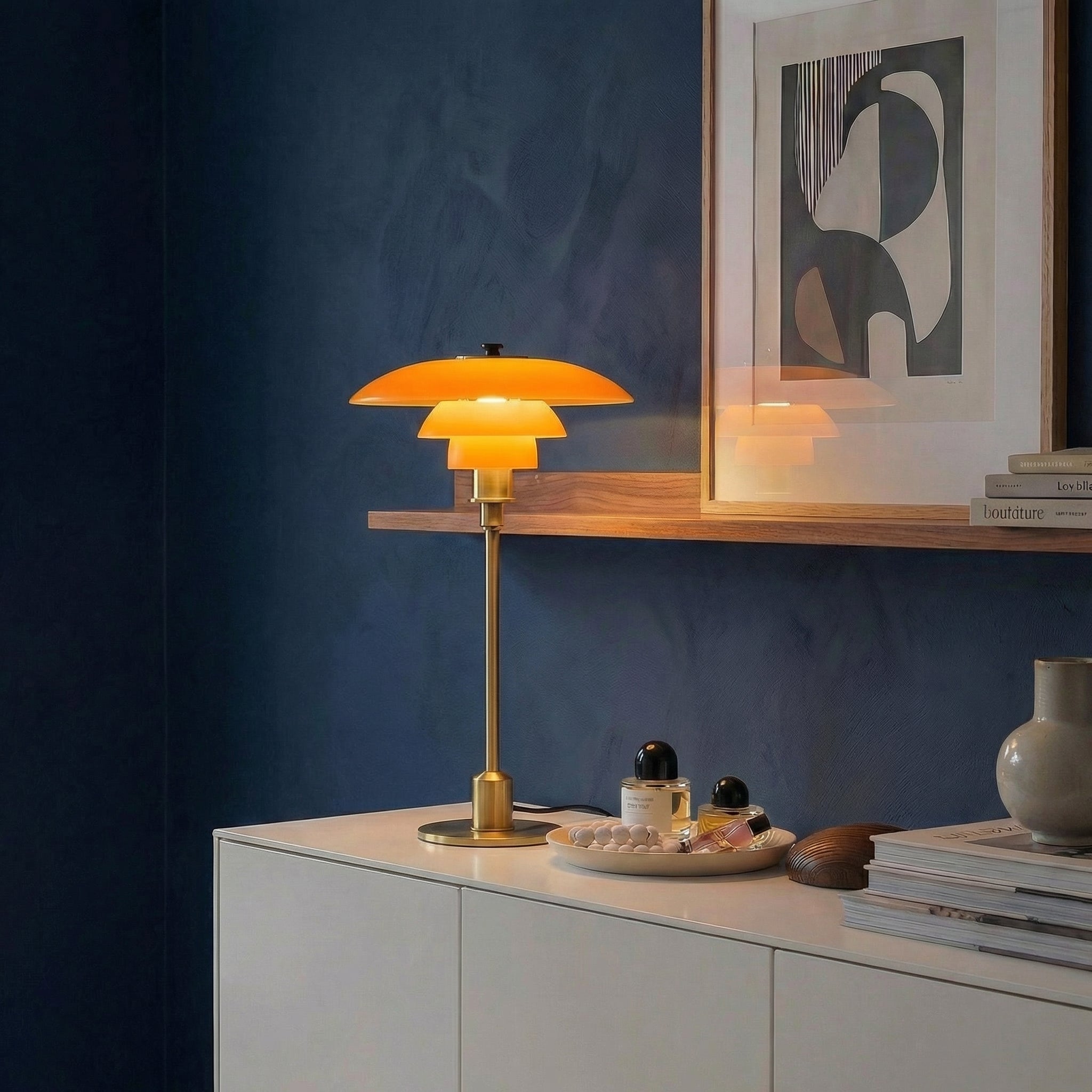 Nordica Halo Scandinavian Glass Table Light