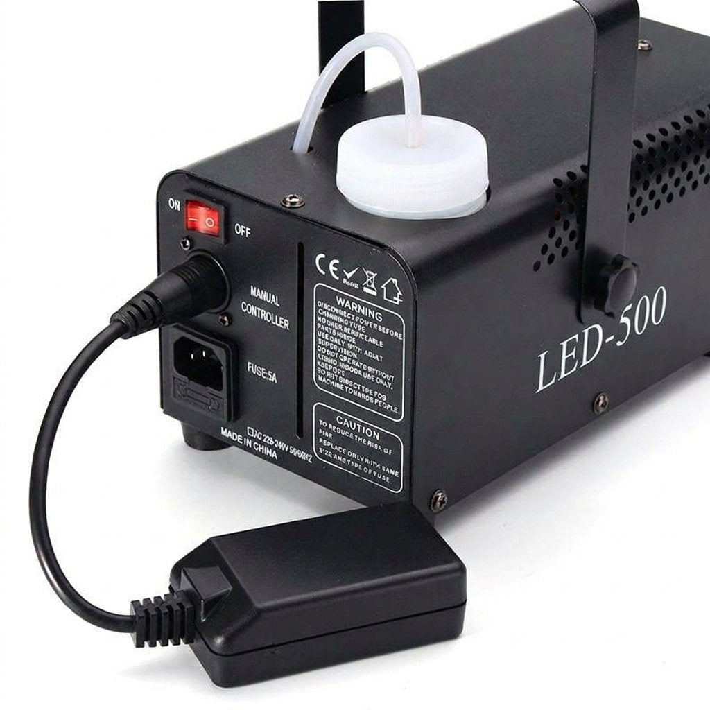 500W LED Fog Machine with Wireless Remote Control and Built-In Colour Lights — Colourful Remote Control