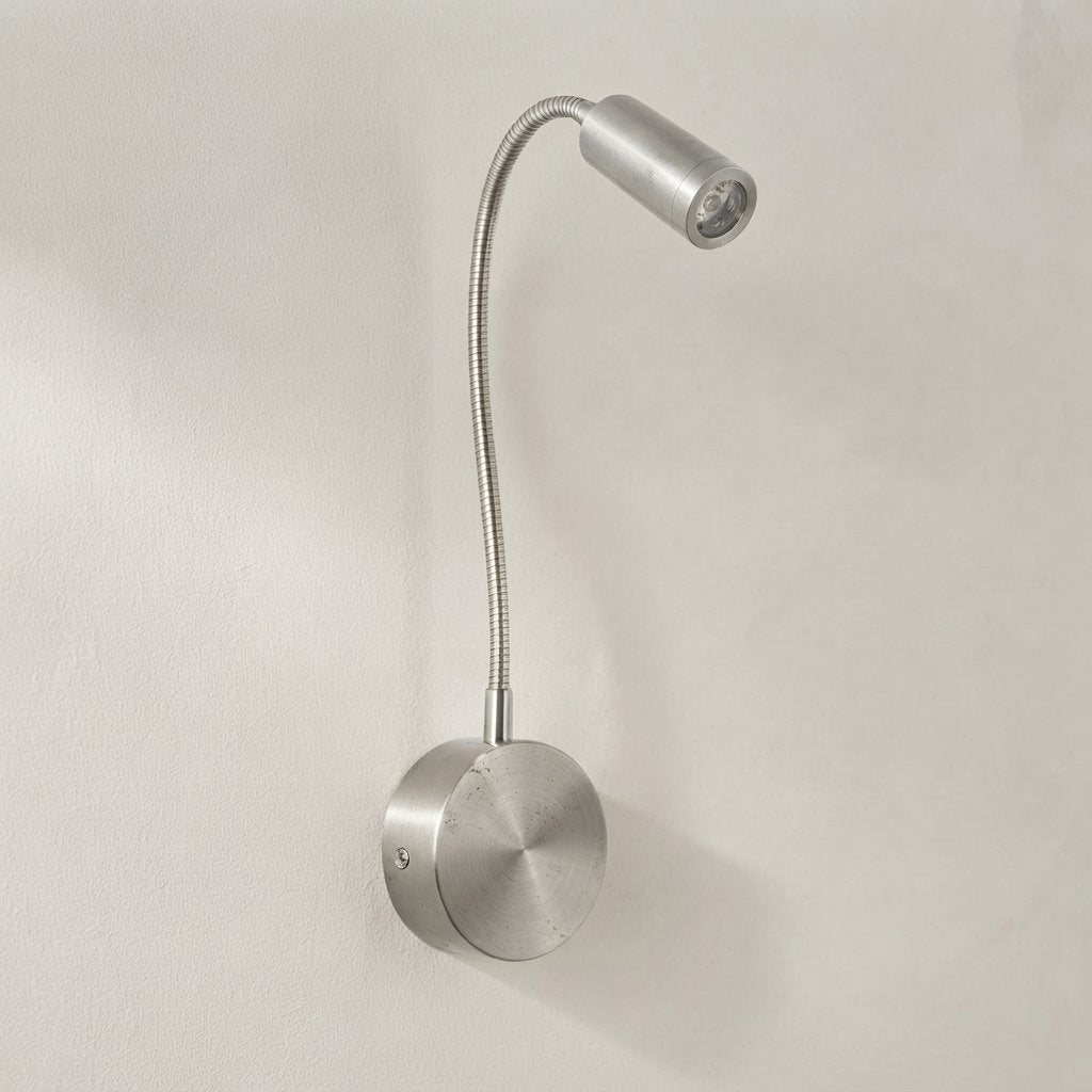 Gooseneck LED Wall Reading Light, Flexible Arm, 3W — 6000K