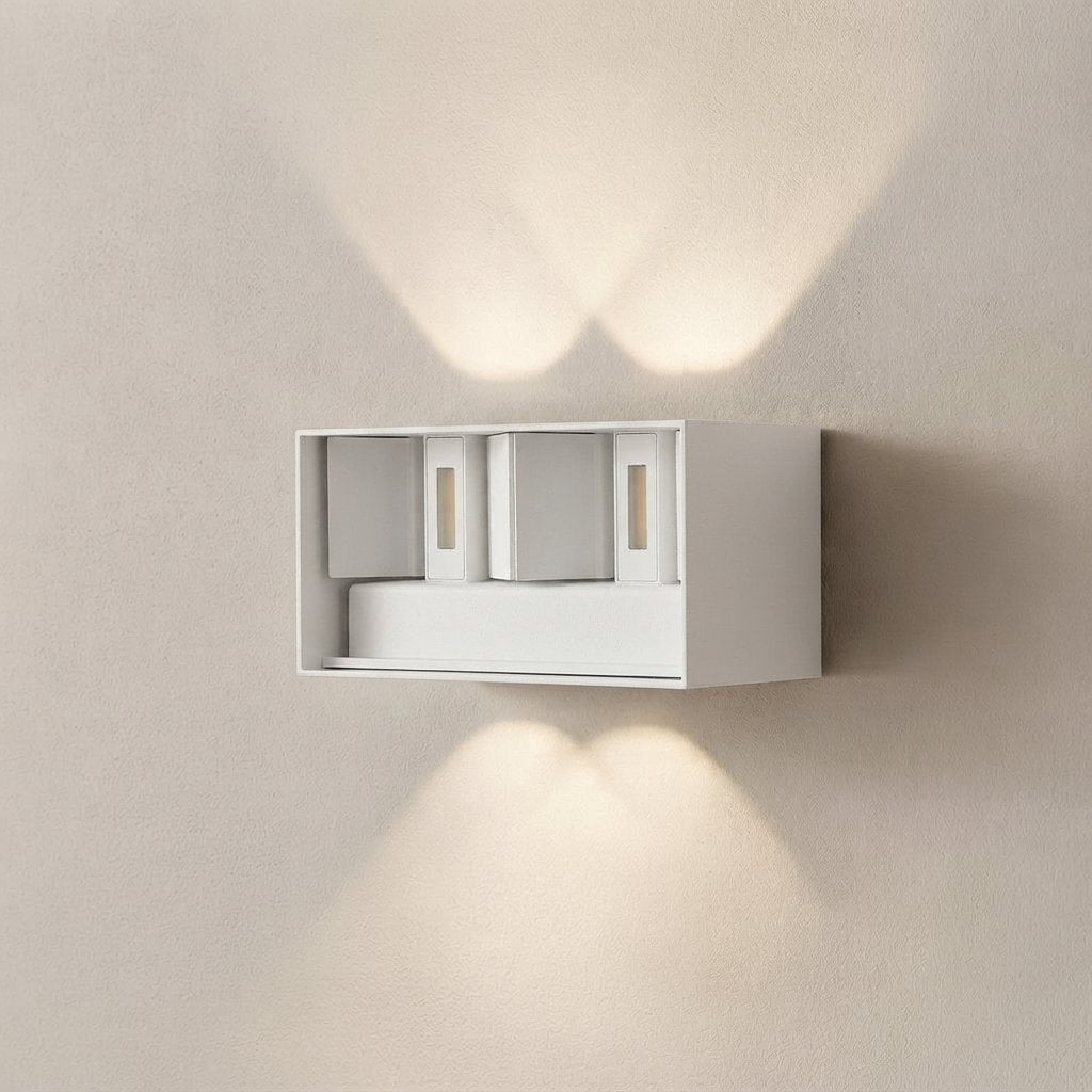 Outdoor LED Wall Light with PIR Motion Sensor, 12W/24W — 24w-white body