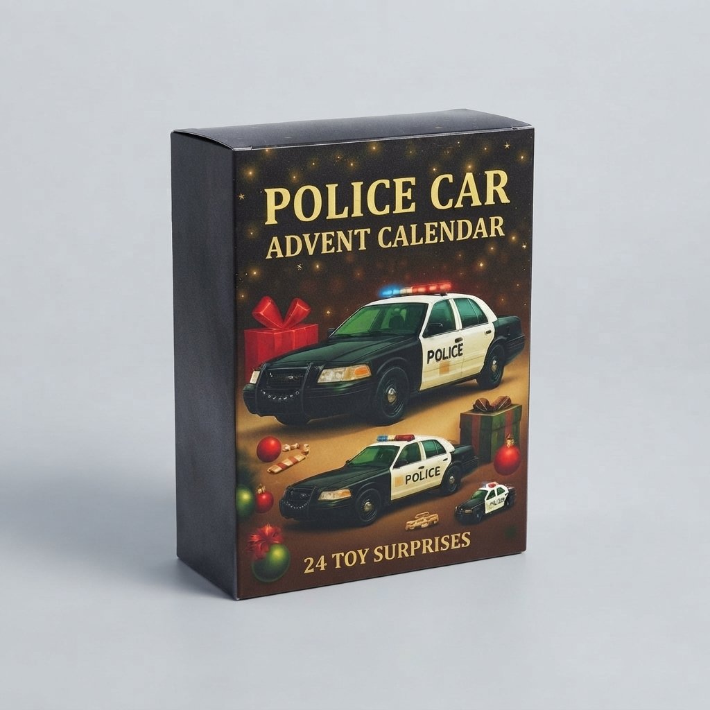 Police Car Advent Calendar with 24 Mini Vehicle Surprises — BUY 3 Advent Calendar