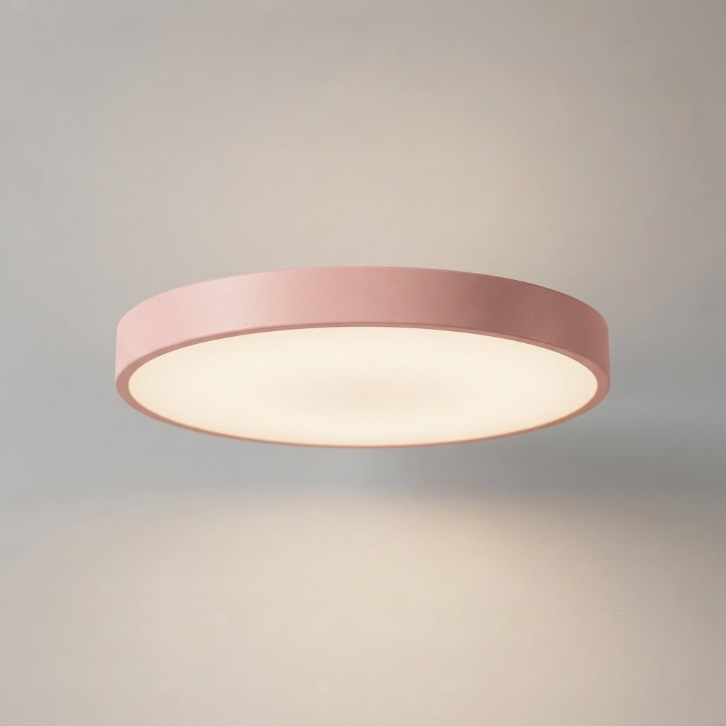 Round LED Ceiling Light for Kids' Rooms, 30 cm — Pink
