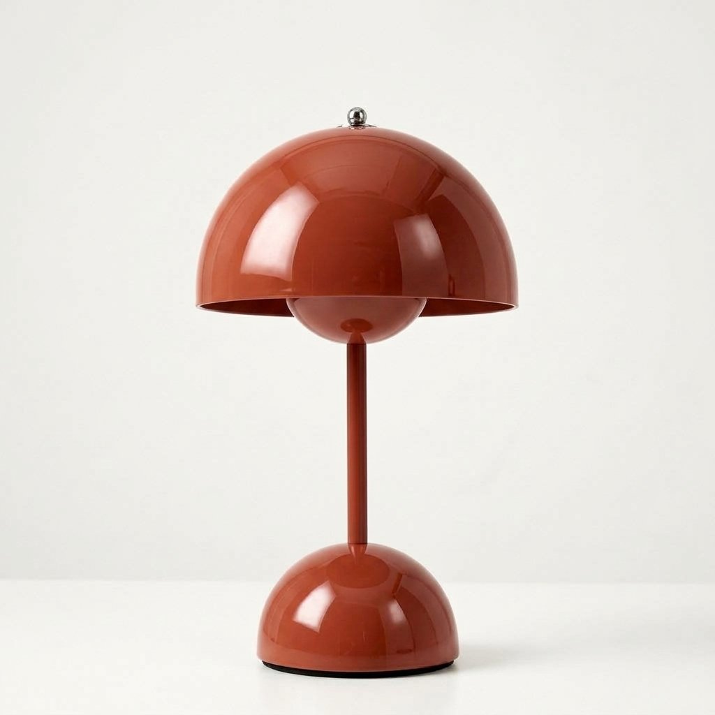 Wireless Dimmable Table Lamp with Touch Control — Red