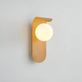 Scandinavian Wood Globe Wall Sconce G9 LED 5W
