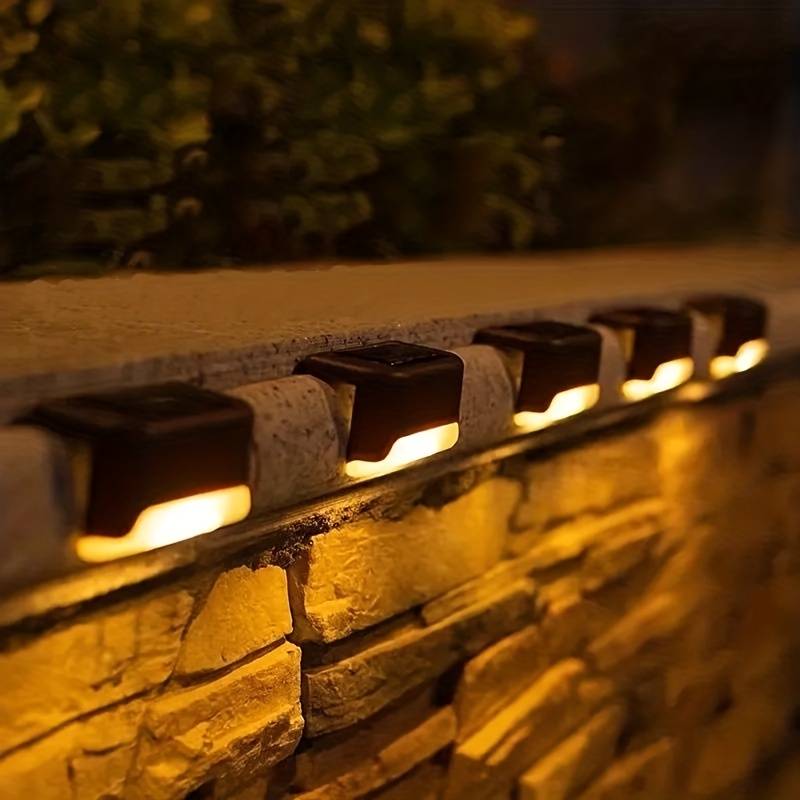 Solar LED Outdoor Fence Wall Light Colourful