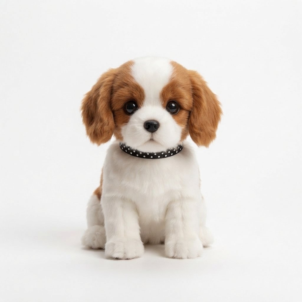 Interactive Plush Puppy Toy with Sound and Movement — Brown & White