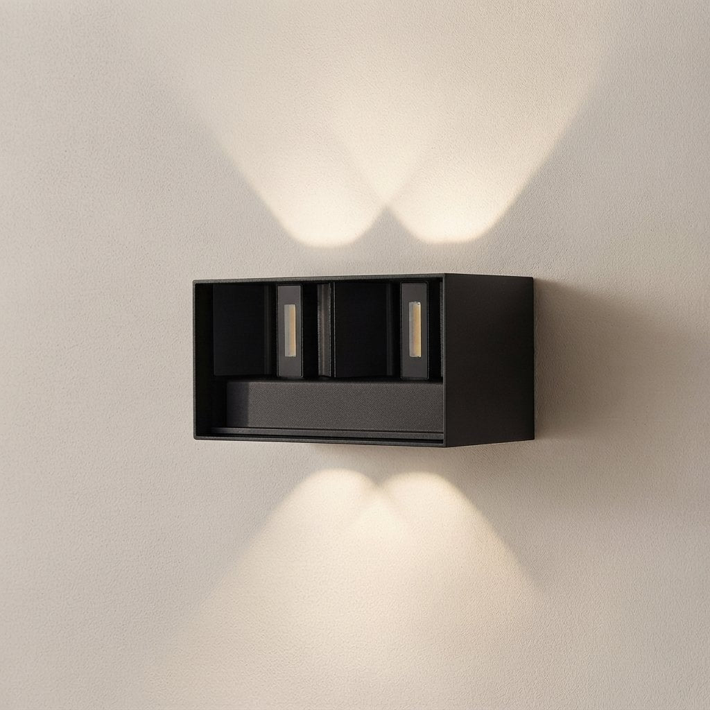 Outdoor LED Wall Light with PIR Motion Sensor, 12W/24W — 24w-black body