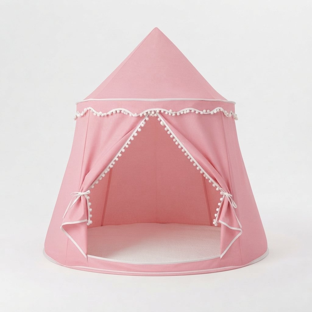 Kids Play Tent – Indoor Teepee for Toddlers & Children — Pink Cotton