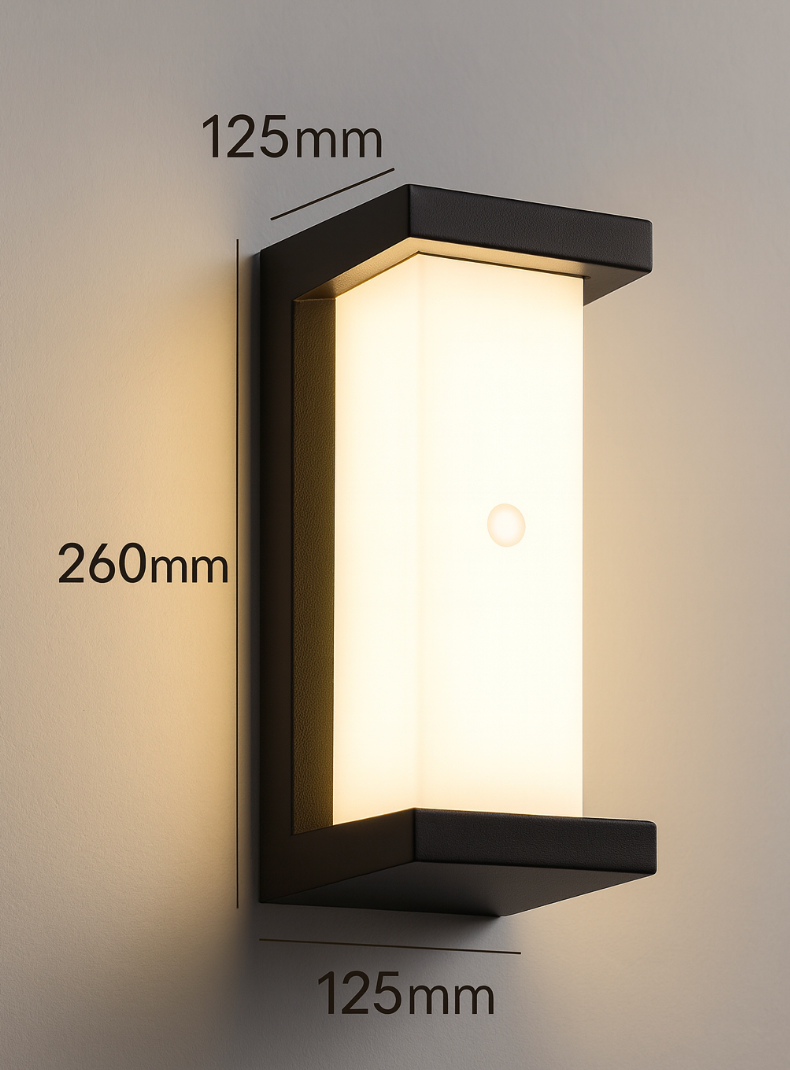 Outdoor Motion Sensor LED Wall Light E27 18W