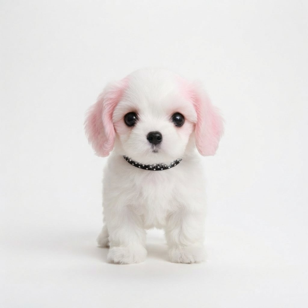 Interactive Plush Puppy Toy with Sound and Movement — Pink & White