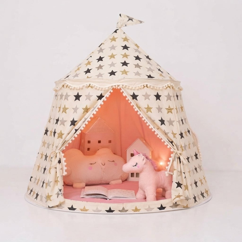 Kids Indoor Play Tent – Princess Castle Teepee — Stars