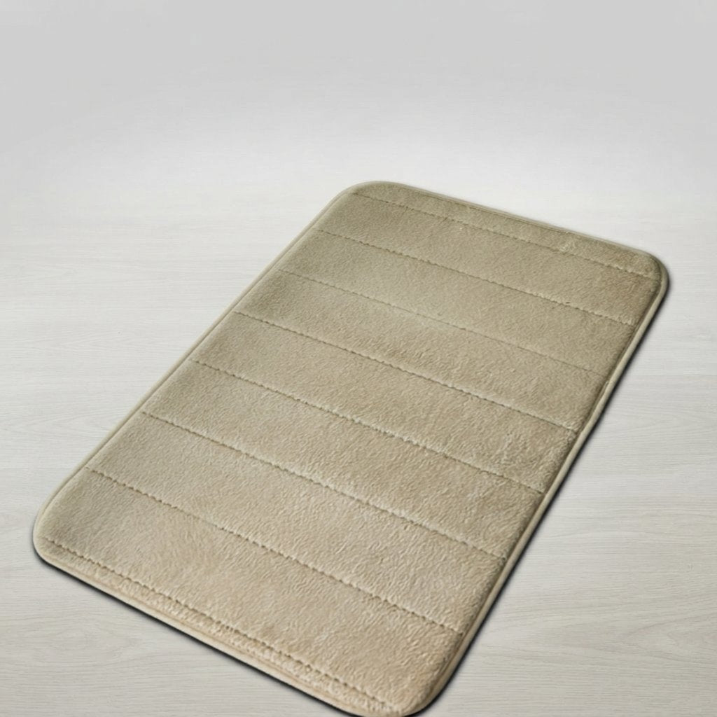 Soft Microfibre Bath Mat – Anti-Slip & Quick-Dry — Khaki