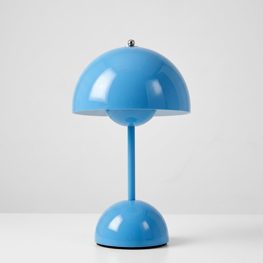 Wireless Dimmable Table Lamp with Touch Control — Blue