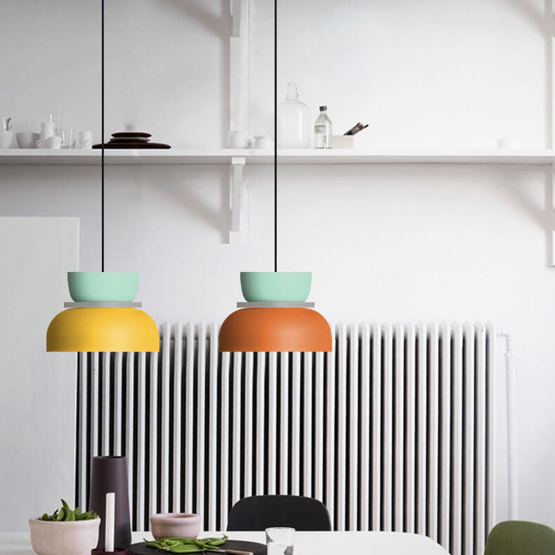 Macaron Acrylic Dome Pendant Light LED E27 12W