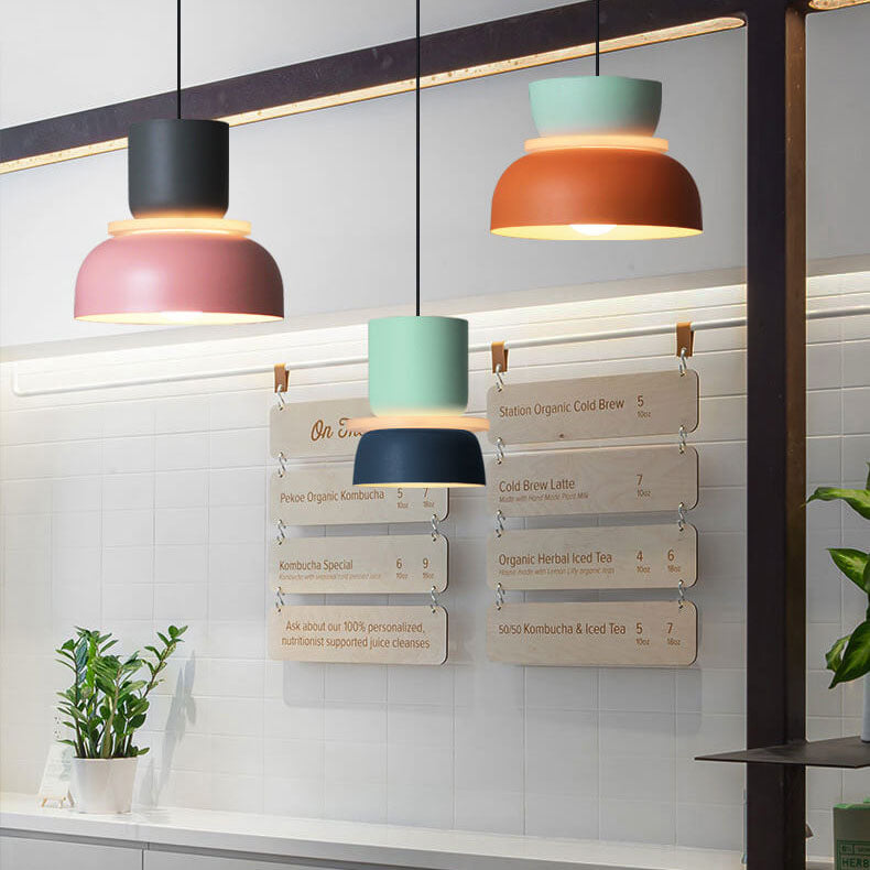Macaron Acrylic Dome Pendant Light LED E27 12W