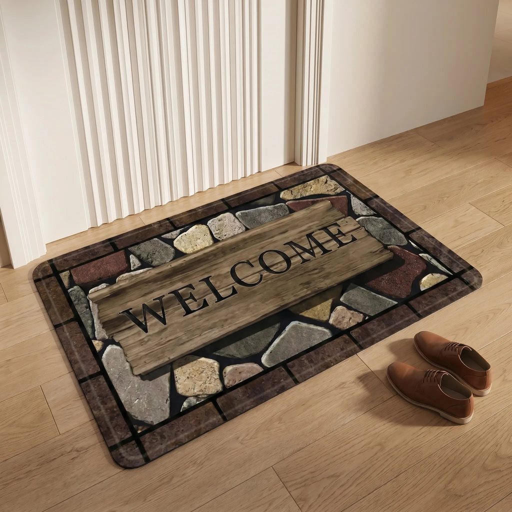 Adooro™ -  Decorative Indoor Entrance Mat -  Welcoming Arriving Guests